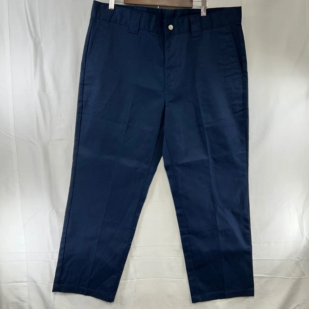 Brahma Work Pants Mens 38x30 Dark Navy Straight Leg Twill BR34100125594